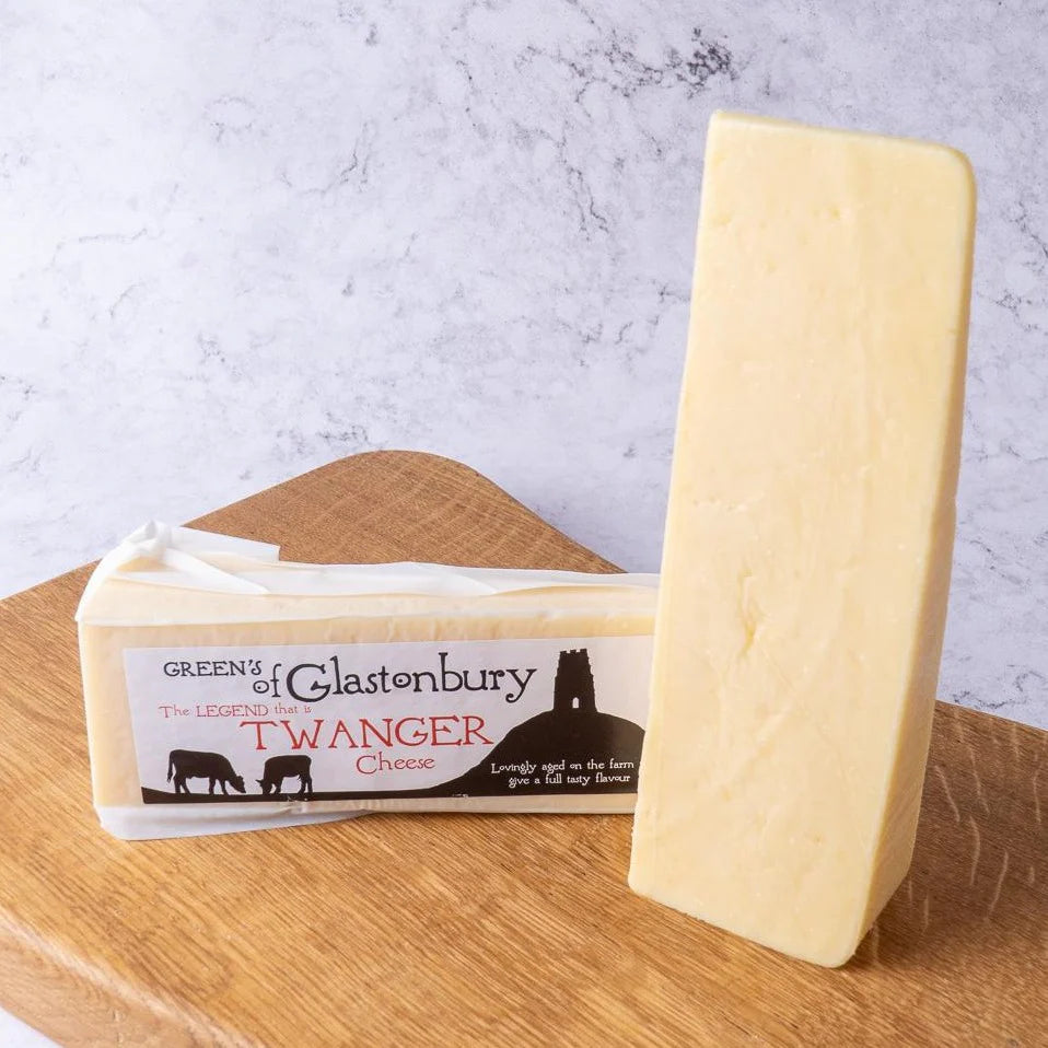 Green's of Glastonbury Twanger Cheddar Cheese 200g Bristol Cider Shop