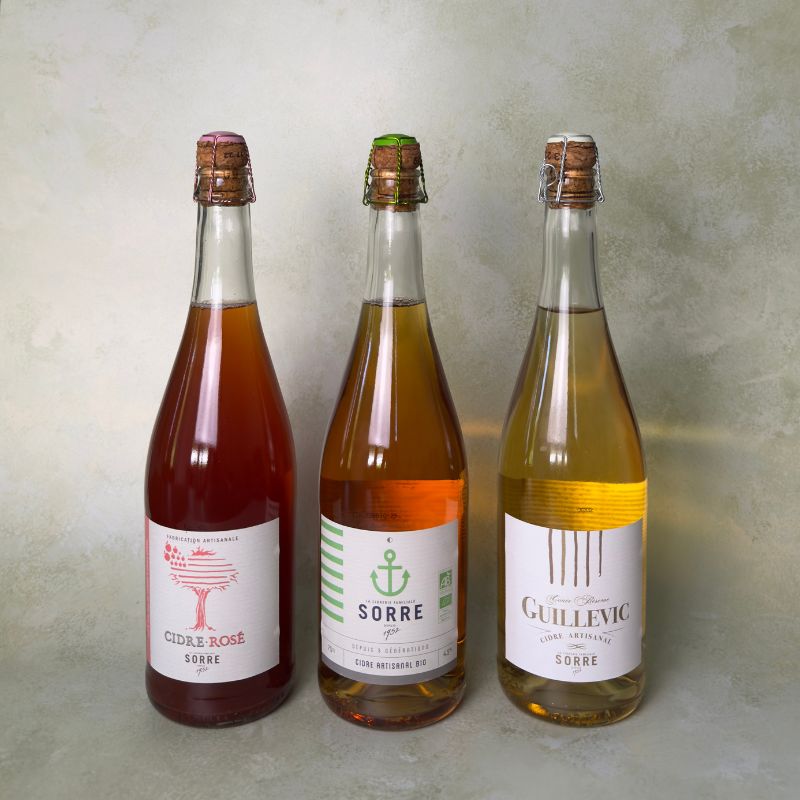 Modern French Sparkling Cider Mixed Case - 3 Bottles of 750ml